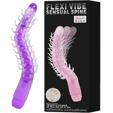 Dildo Piegbhevole Vibrante Stimolante in Vera Pelle 23,5 cm